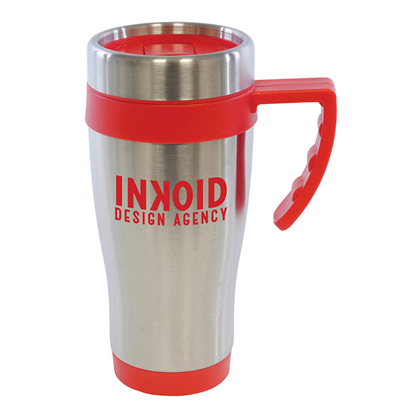 H004 Colour Trim Stainless Steel Travel Mug