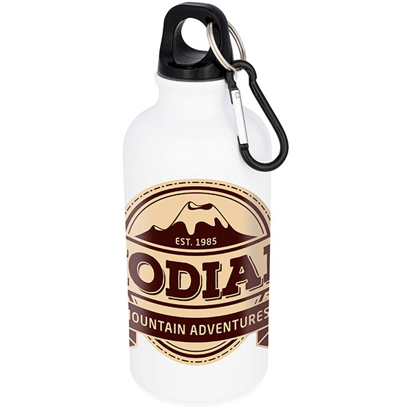 L015 Oregon Aluminium Sports Bottle 400ml - Full Colour