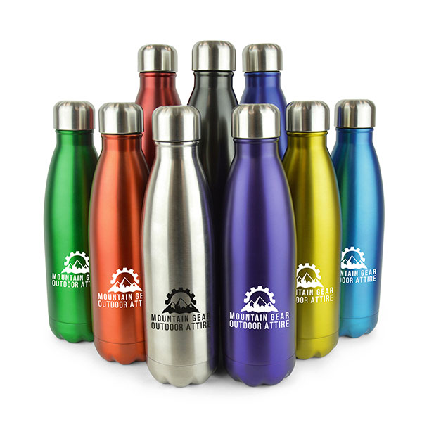 N105 Ashford Plus Stainless Steel Drinks Bottle - Spot Colour