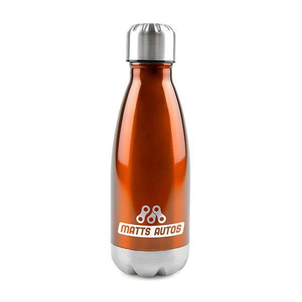 M016 Ashford Coloured Stainless Steel Drinks Bottle - Spot Colour