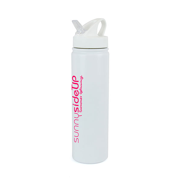 M018 Trend White Stainless Steel Bottle 580ml - Spot Colour