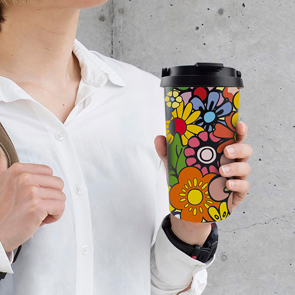 L020 Oxy Stainless Steel Travel Cup-Full Colour 