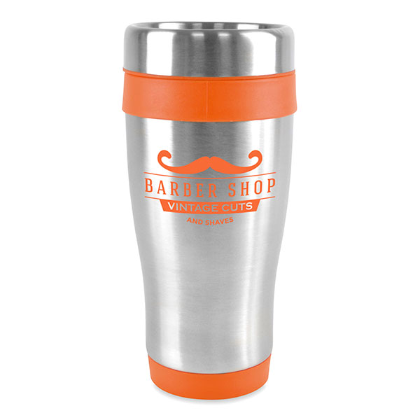 N102 Ancoats Stainless Steel Travel Tumbler 400ml - Spot Colour