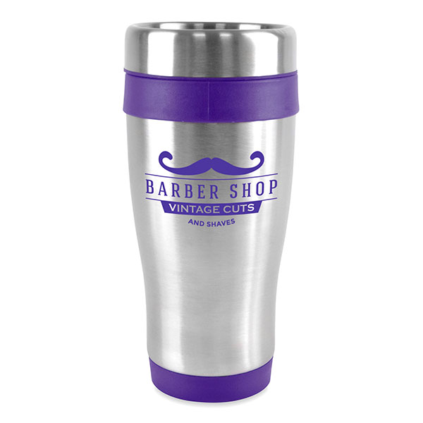 N102 Ancoats Stainless Steel Travel Tumbler 400ml - Spot Colour