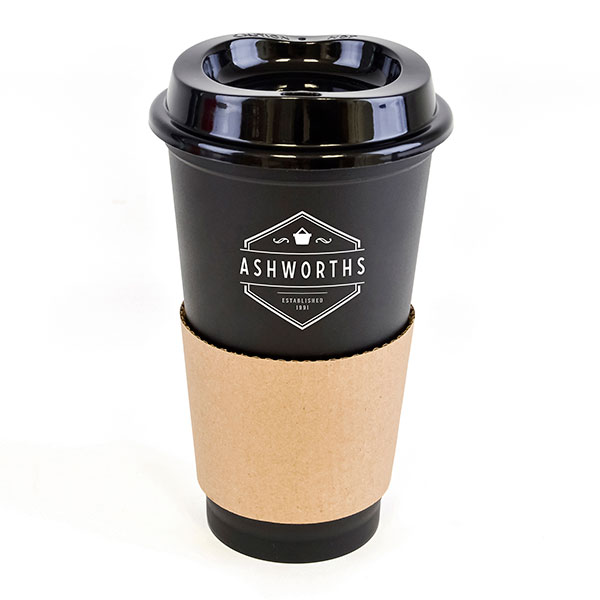 K018 Plastic Cafe Takeaway Mug