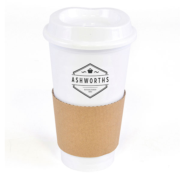 K018 Plastic Cafe Takeaway Mug