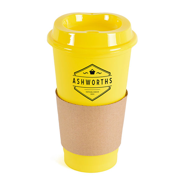 K018 Plastic Cafe Takeaway Mug