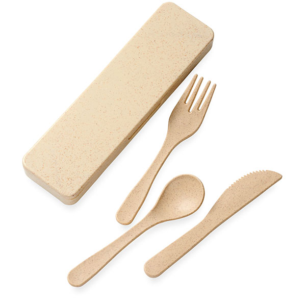 J138 Bamboo Cutlery Set