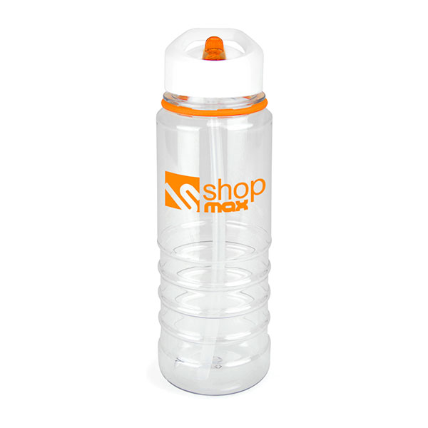 M013 Aqueous Clear Drinks Bottle 750ml - Spot Colour