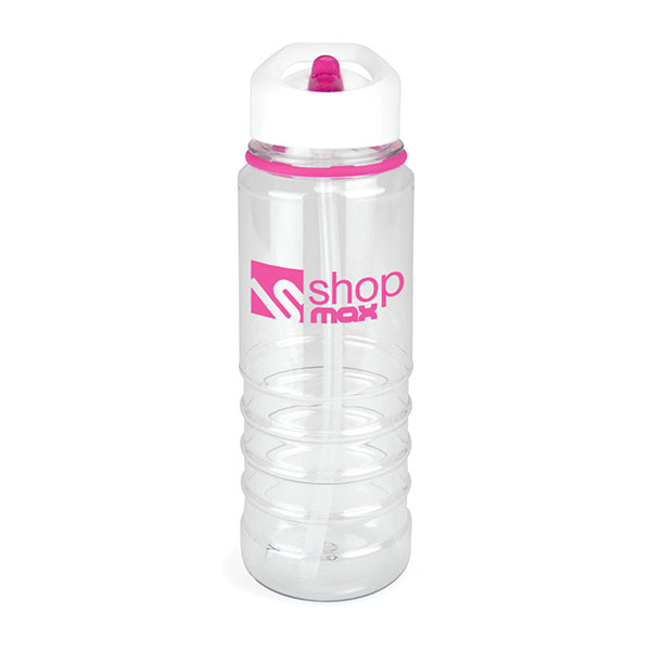 M013 Aqueous Clear Drinks Bottle 750ml - Spot Colour