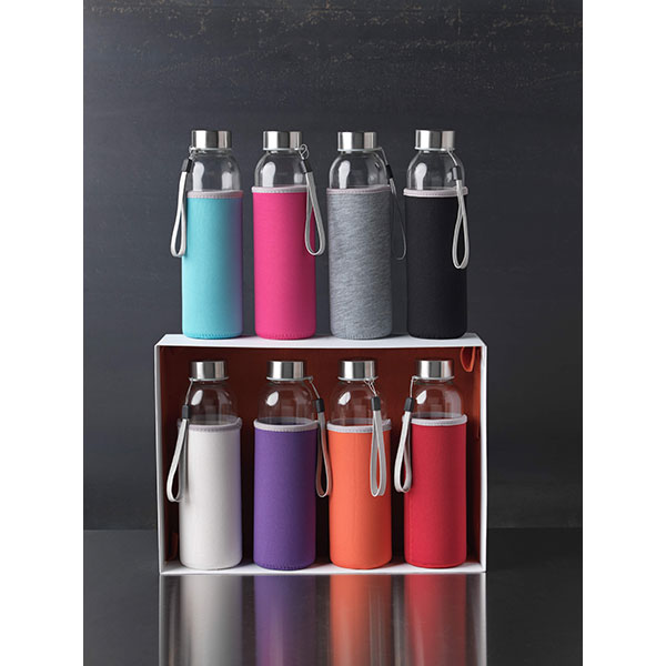 L026 Bodhi Glass Bottle - Full Colour