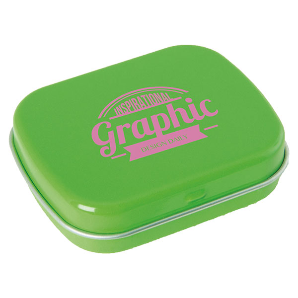 N085 Flat Mint Tin - Spot Colour