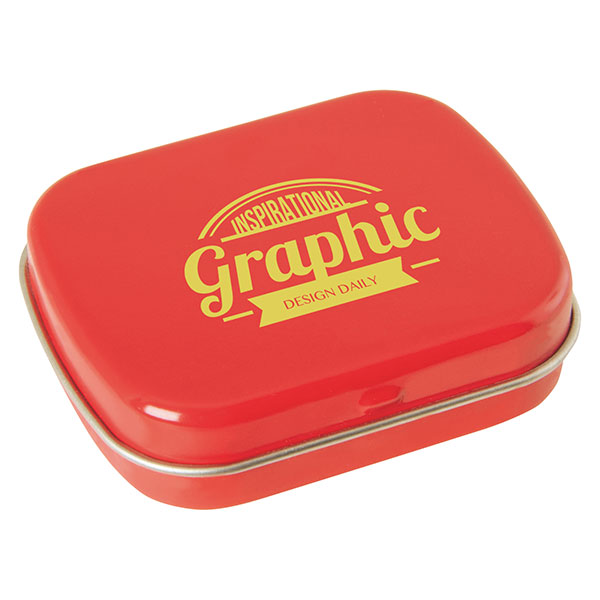 N085 Flat Mint Tin - Spot Colour