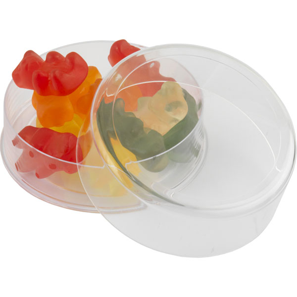 H122 Domed Plastic Sweetie Pot - Circular