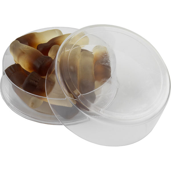 H122 Domed Plastic Sweetie Pot - Circular