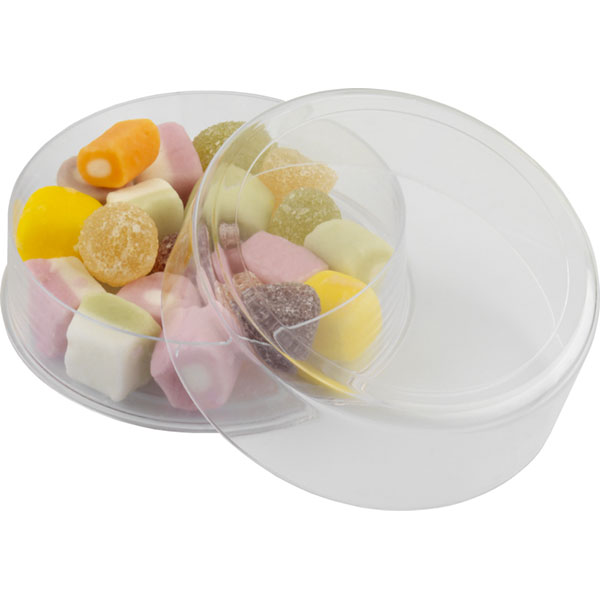 H122 Domed Plastic Sweetie Pot - Circular