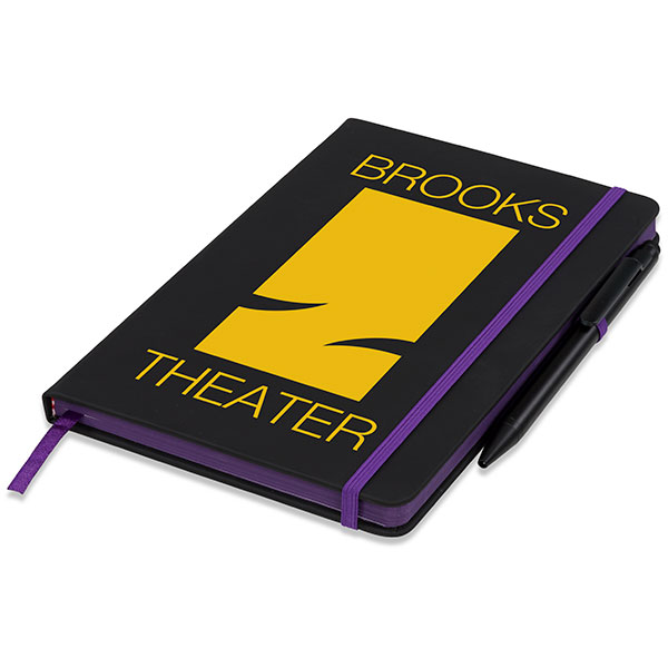 N148 Medium Noir Edge Notebook - Spot Colour