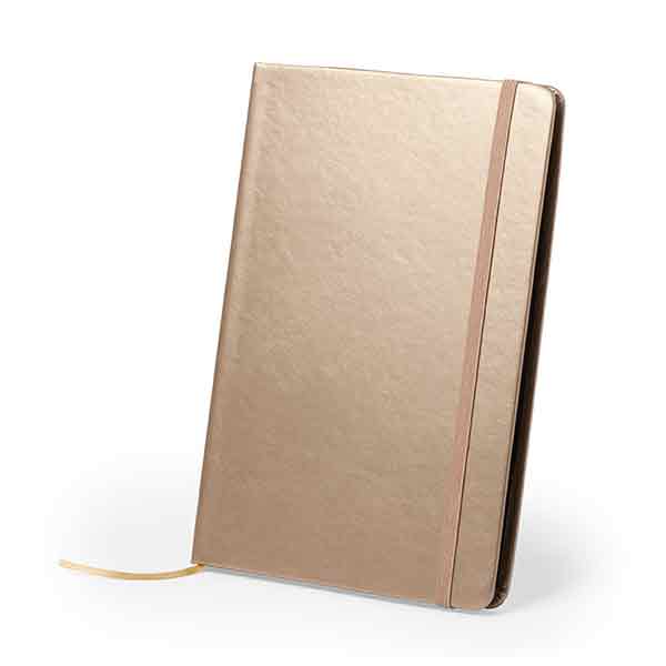 H025 Metallic PU Leather 80 Sheet Notebook