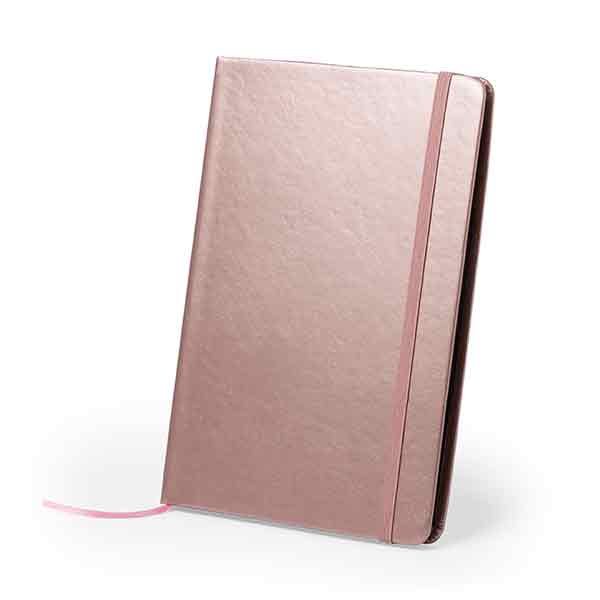 H025 Metallic PU Leather 80 Sheet Notebook