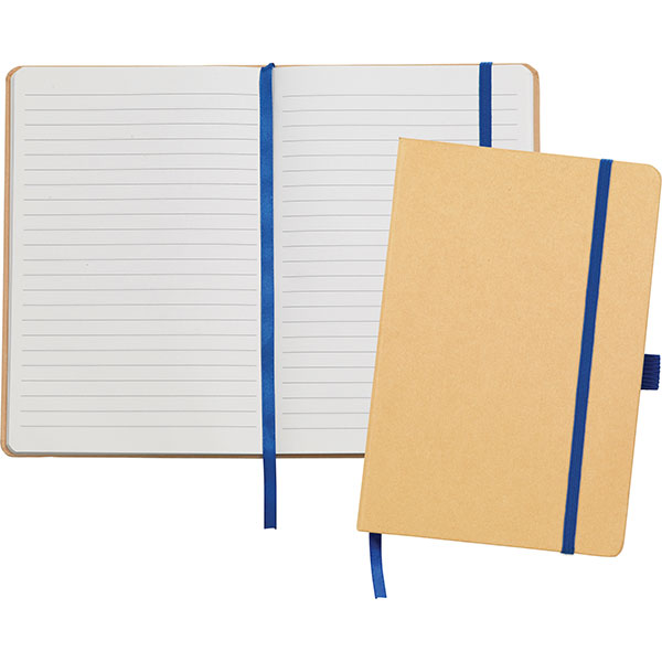 M073 Broadstairs A5 Eco Kraft Notebook - Spot Colour