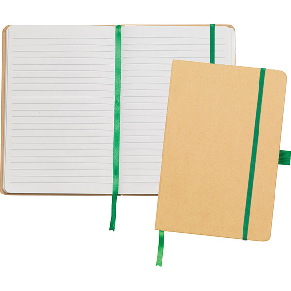 M073 Broadstairs A5 Eco Kraft Notebook - Spot Colour