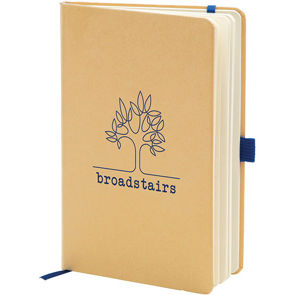 Q131 Broadstairs A5 Eco Kraft Notebook - Debossed