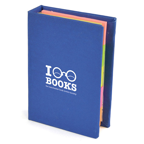 N140 Small Hard Back Sticky Notebook - Spot Colour