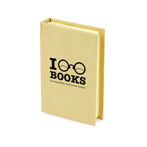 M064 Small Hard Back Sticky Notebook - Spot Colour