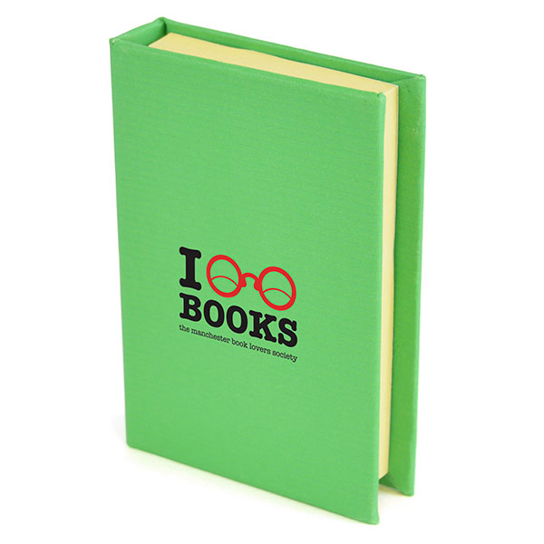 N140 Small Hard Back Sticky Notebook - Spot Colour