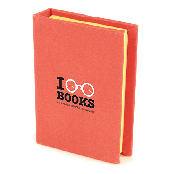 N140 Small Hard Back Sticky Notebook - Spot Colour