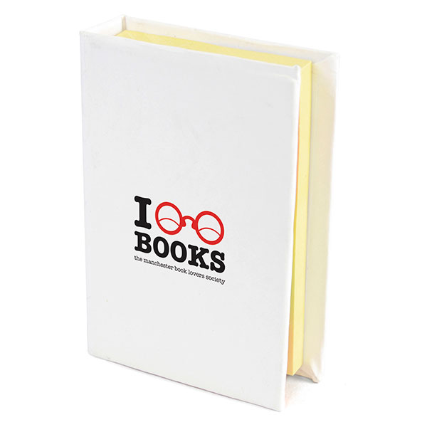 N140 Small Hard Back Sticky Notebook - Spot Colour