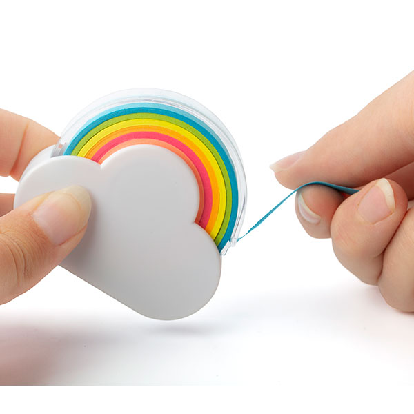 L061 Rainbow Memo Tape Dispenser