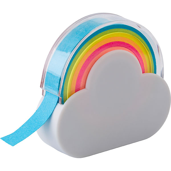 L061 Rainbow Memo Tape Dispenser