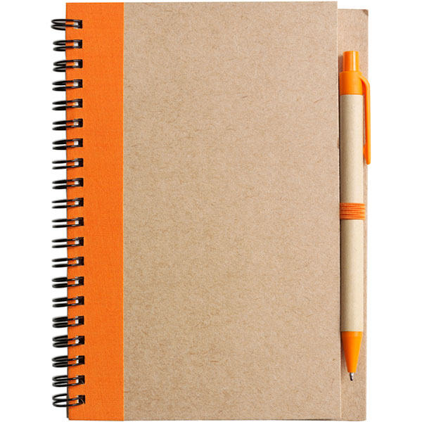 L069 Eco Wirobound Notebook with Pen