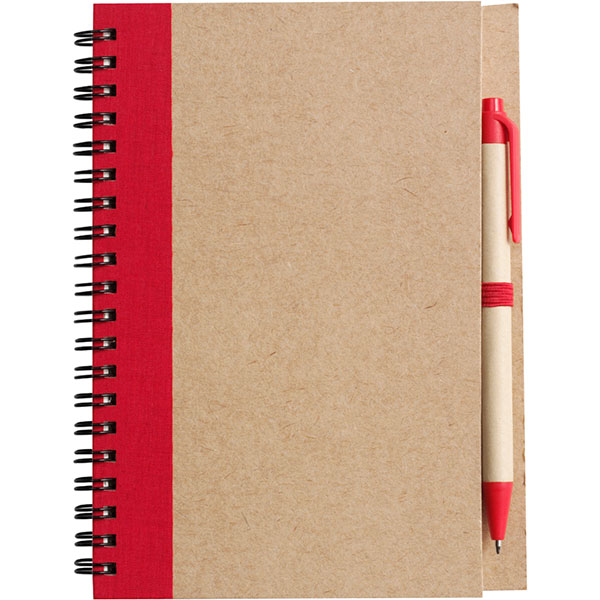 N144 Eco Wirobound Notebook with Pen