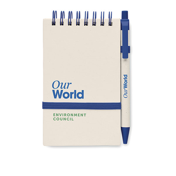 N144 A6 Recycled Milk Carton Notebook and Ballpen Set