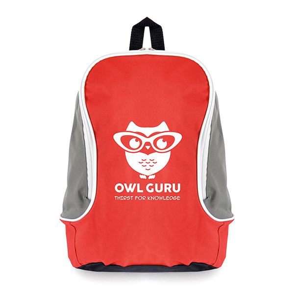 N063 Budget Style Polyester Backpack - Spot Colour
