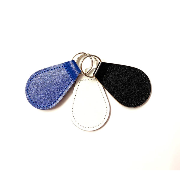 H076 Recycled Leather Key Fob