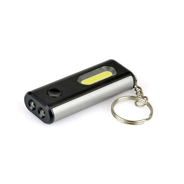 H077 Aluminium COB LED Torch Key Ring