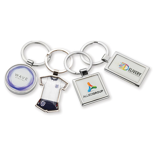 Q031 Domed Metal Key Ring