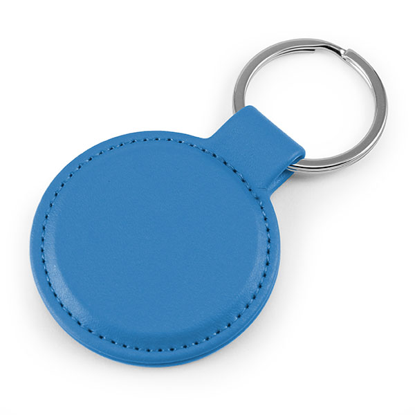 Q031 Porto rPET Round Key Ring - Debossed