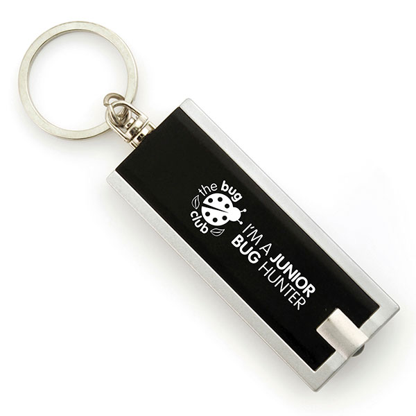 N041 Dhaka 1 LED Torch Key Ring - Spot Colour