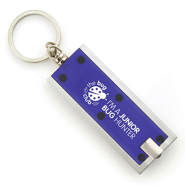 N041 Dhaka 1 LED Torch Key Ring - Spot Colour