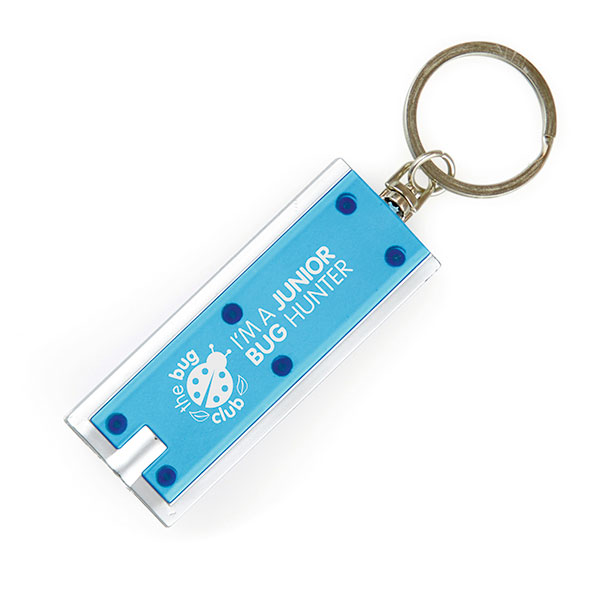 N041 Dhaka 1 LED Torch Key Ring - Spot Colour