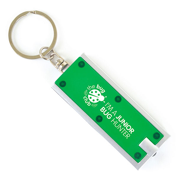 N041 Dhaka 1 LED Torch Key Ring - Spot Colour