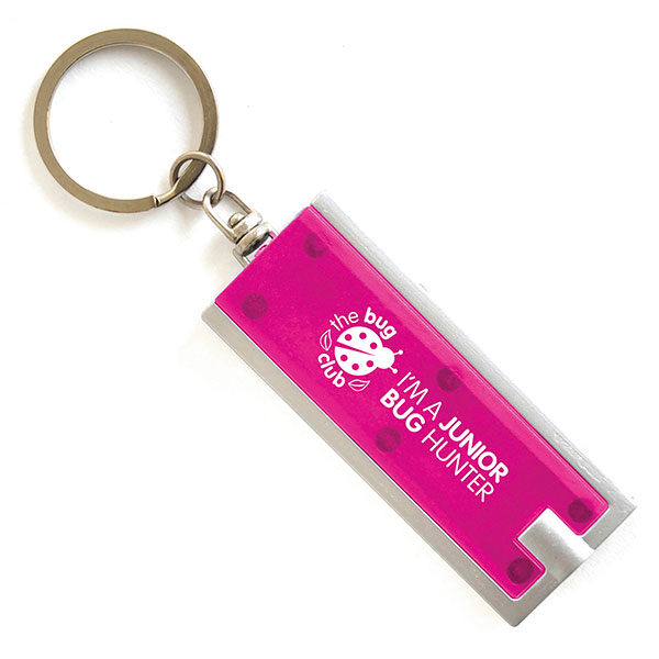 N041 Dhaka 1 LED Torch Key Ring - Spot Colour