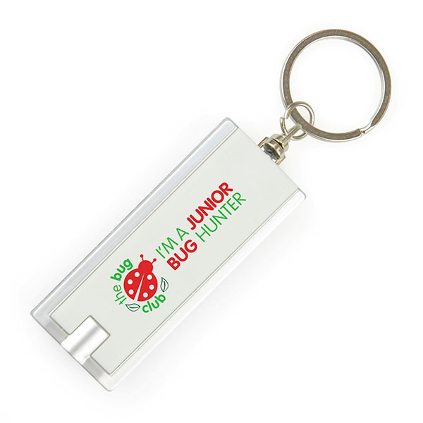 N041 Dhaka 1 LED Torch Key Ring - Spot Colour