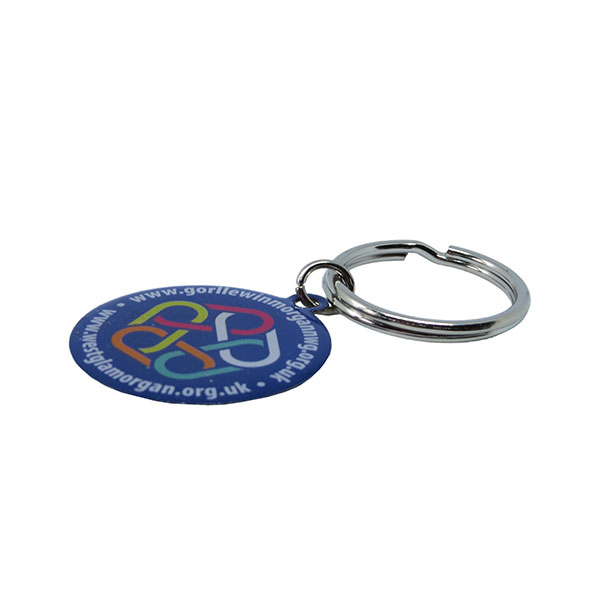 M094 Printed Steel Key Ring