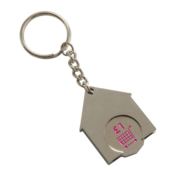 N035 House-Shaped Trolley Token Key Ring