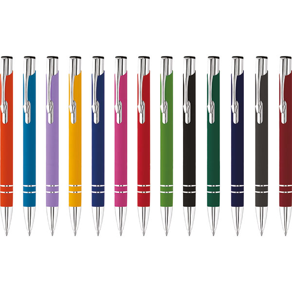 M054 Electra Soft Feel Ballpen - Spot Colour